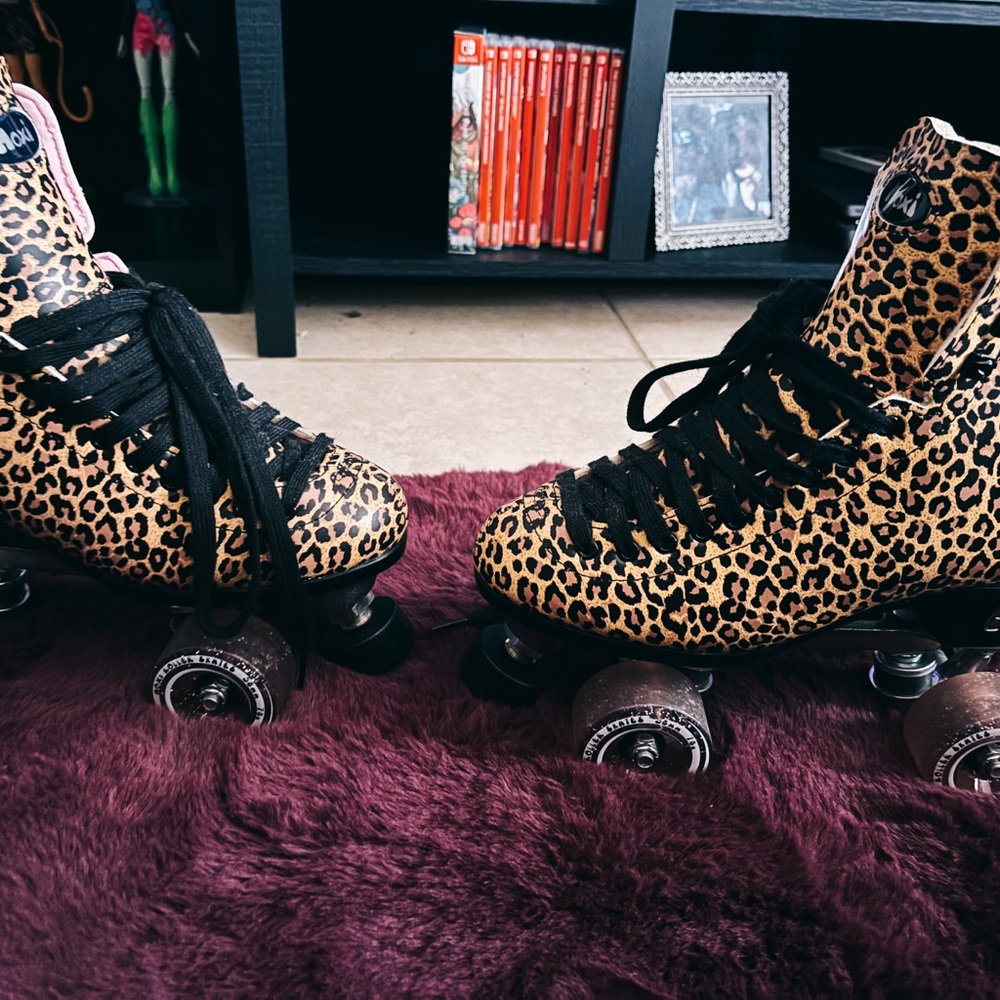Leopard Print moxi womans Roller Skates